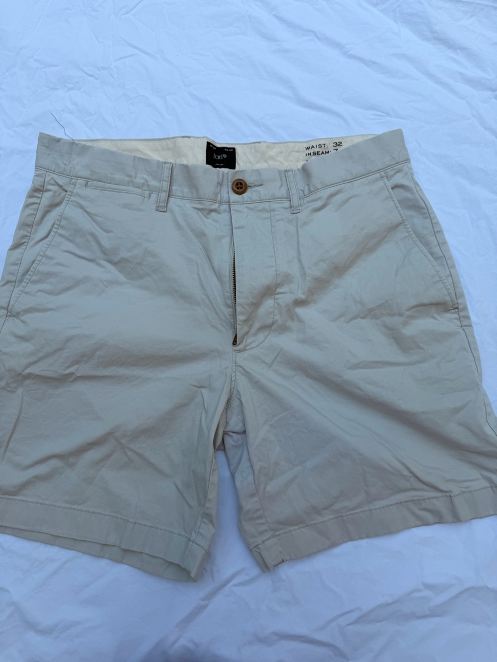 J.Crew Khaki Chino Shorts Men’s Size 32 Beige Casual Golf Preppy